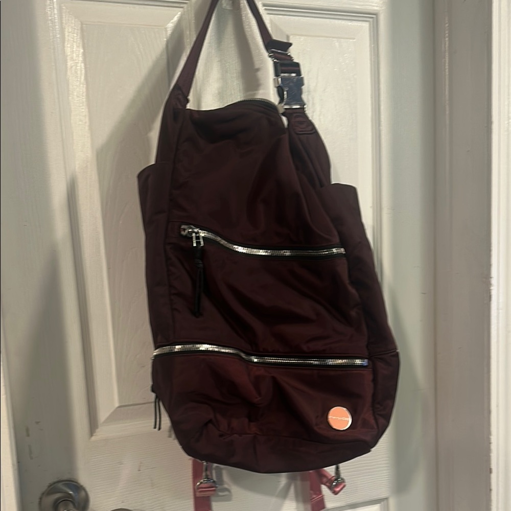 Shorty Love.  Burgundy Backpack Large.